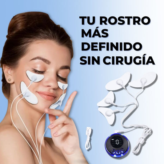 Masajeador Facial EMS Con Electrodos - DermaPulse PRO